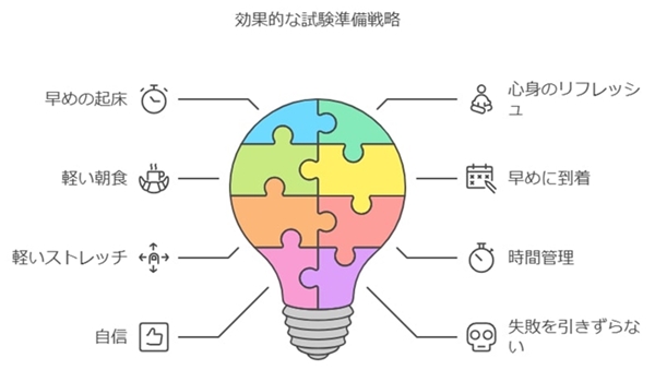 受験当日の過ごし方と心構え